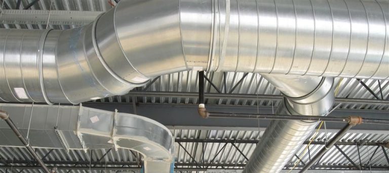 Close-up view of HVAC ventilation ducts cleaned by Pro Tech in St Louis MO